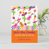 Uitnodigingen van de Mexicaanse partij Sombrero Sa (Staand voorkant)