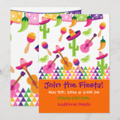 Uitnodigingen van de Mexicaanse partij Sombrero Sa (Voorkant / Achterkant)