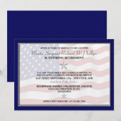 Uitnodigingen van de militaire aftredingspartij (Voorkant / Achterkant)