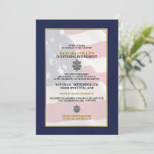 Uitnodigingen van de militaire aftredingspartij (Staand voorkant)