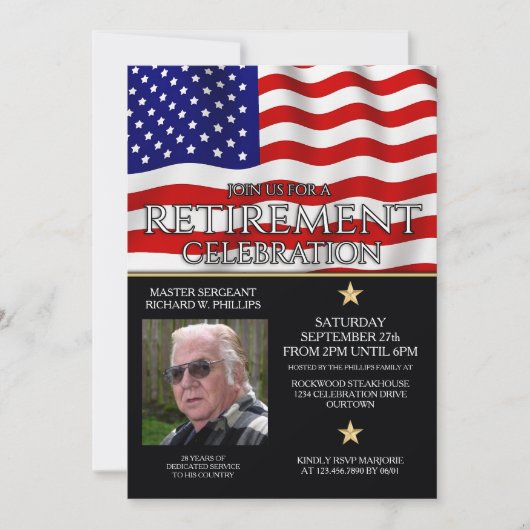 Uitnodigingen van de militaire aftredingspartij (Voorkant)