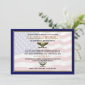 Uitnodigingen van de militaire aftredingspartij (Staand voorkant)