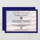 Uitnodigingen van de militaire aftredingspartij (Voorkant / Achterkant)