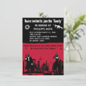 Uitnodigingen van de Mobster Party (Staand voorkant)