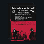 Uitnodigingen van de Mobster Party<br><div class="desc">Uitnodigingen voor het thema Mobster Party. Andere overeenkomende objecten die beschikbaar zijn op Metro-Event.com en Metro-Events op Zazzle.</div>