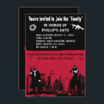 Uitnodigingen van de Mobster Party<br><div class="desc">Uitnodigingen voor het thema Mobster Party. Andere overeenkomende objecten die beschikbaar zijn op Metro-Event.com en Metro-Events op Zazzle.</div>