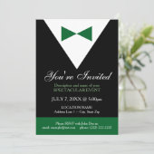 Uitnodigingen van de moderne partij voor zwarte en (Staand voorkant)