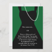 Uitnodigingen van de moderne partij voor zwarte en (Achterkant)