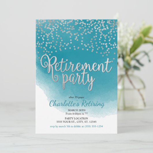 Uitnodigingen van de moderne Pensioenpartij (Staand voorkant)