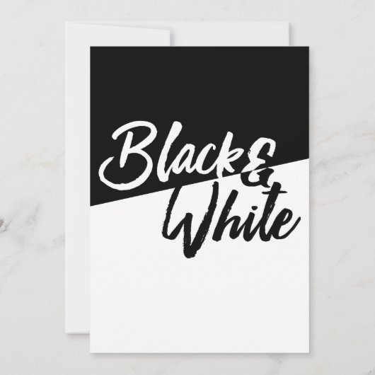 Uitnodigingen van de moderne Stijl van de Zwarte e (Achterkant)