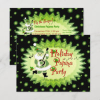 Uitnodigingen van de Musical Santa Elf Pajama Part