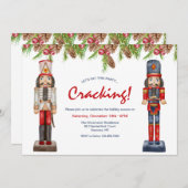 Uitnodigingen van de Nutcrackers Holiday Party (Voorkant / Achterkant)