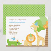 Uitnodigingen van de oerwoud (Voorkant / Achterkant)