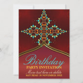 Uitnodigingen van de Oost-Aqua Spice Birthday Part (Voorkant)