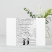 Uitnodigingen van de Open Road Motorcycle Wedding (Staand voorkant)