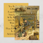 Uitnodigingen van de oude Wereldwijnpartij (Voorkant / Achterkant)