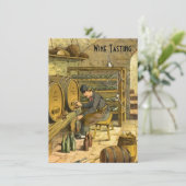 Uitnodigingen van de oude Wereldwijnpartij (Staand voorkant)