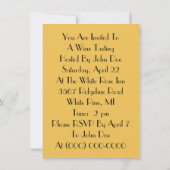 Uitnodigingen van de oude Wereldwijnpartij (Achterkant)