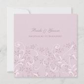 Uitnodigingen van de Paarse Floral Engagement Part (Achterkant)