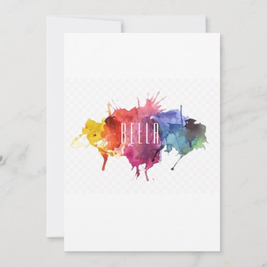 Uitnodigingen van de partij Birthday (Achterkant)