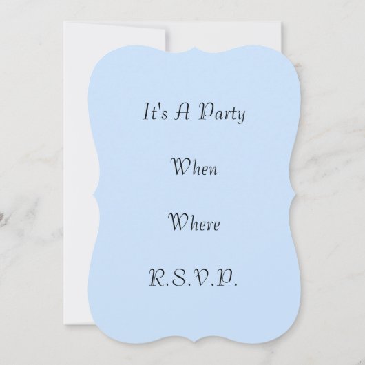 Uitnodigingen van de partij Blue Dragon door Renee (Achterkant)