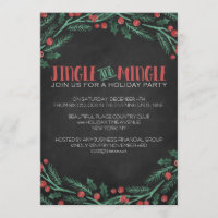 Uitnodigingen van de partij Chalk Jingle en Mingle