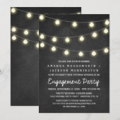 Uitnodigingen van de partij Chalkboard en Lichten (Voorkant / Achterkant)