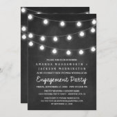 Uitnodigingen van de partij Chalkboard en Lichten (Voorkant / Achterkant)