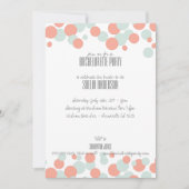 Uitnodigingen van de partij Coral & Mint Bubbles (Voorkant)