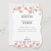 Uitnodigingen van de partij Coral & Mint Bubbles (Voorkant)