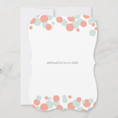 Uitnodigingen van de partij Coral & Mint Bubbles (Achterkant)