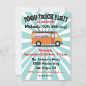 Uitnodigingen van de partij Food Truck (Voorkant)
