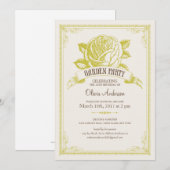 Uitnodigingen van de partij Garden Tea (Voorkant / Achterkant)