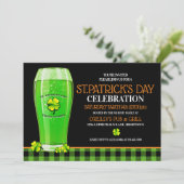 Uitnodigingen van de partij Green Beer St. Patrick (Staand voorkant)