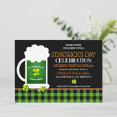 Uitnodigingen van de partij Green Beer St. Patrick (Staand voorkant)