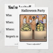 Uitnodigingen van de partij Halloween Humor voor H (Voorkant / Achterkant)