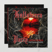 Uitnodigingen van de partij Halloween Sunset Melt (Voorkant / Achterkant)