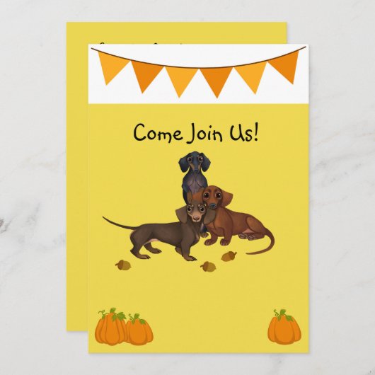 Uitnodigingen van de partij Halloween Uitnodiging (Voorkant / Achterkant)