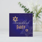Uitnodigingen van de partij Hanukkah (Staand voorkant)