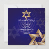 Uitnodigingen van de partij Hanukkah (Achterkant)