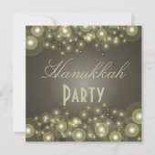 Uitnodigingen van de partij Hanukkah, champagnebub (Voorkant)