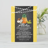 Uitnodigingen van de partij Hawaiian Luau (Staand voorkant)