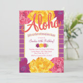 Uitnodigingen van de partij Hawaiian Luau (Staand voorkant)