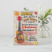 Uitnodigingen van de partij Hawaiian Luau (Staand voorkant)