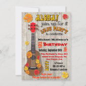 Uitnodigingen van de partij Hawaiian Luau (Voorkant)