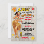 Uitnodigingen van de partij Hawaiian Luau (Voorkant)