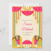 Uitnodigingen van de partij Henna (Voorkant)