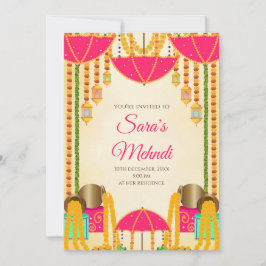 Uitnodigingen van de partij Henna