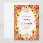 Uitnodigingen van de partij Henna (Voorkant / Achterkant)