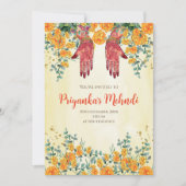 Uitnodigingen van de partij Henna en uitnodigingen (Voorkant)